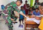 Satgas Yonif 121/MK Bawa Harapan Baru Lewat Layanan Kesehatan di Perbatasan Papua